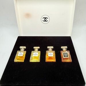 Chanel Opened  4 ml Mini Parfum Set #5, #19, #22 & Coco with Original Box